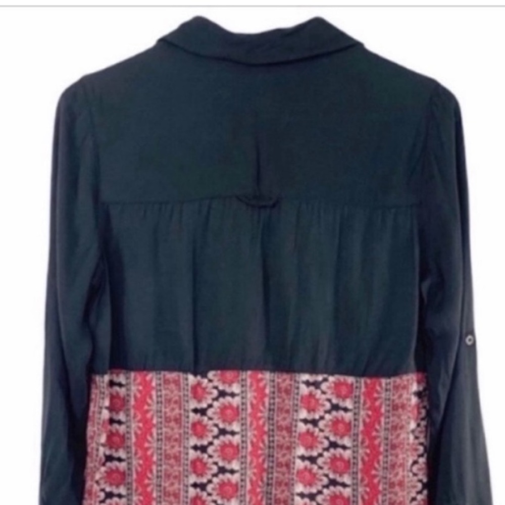 FREE PEOPLE - Welcome to the Jungle button down shirt S - Picture 9 of 12